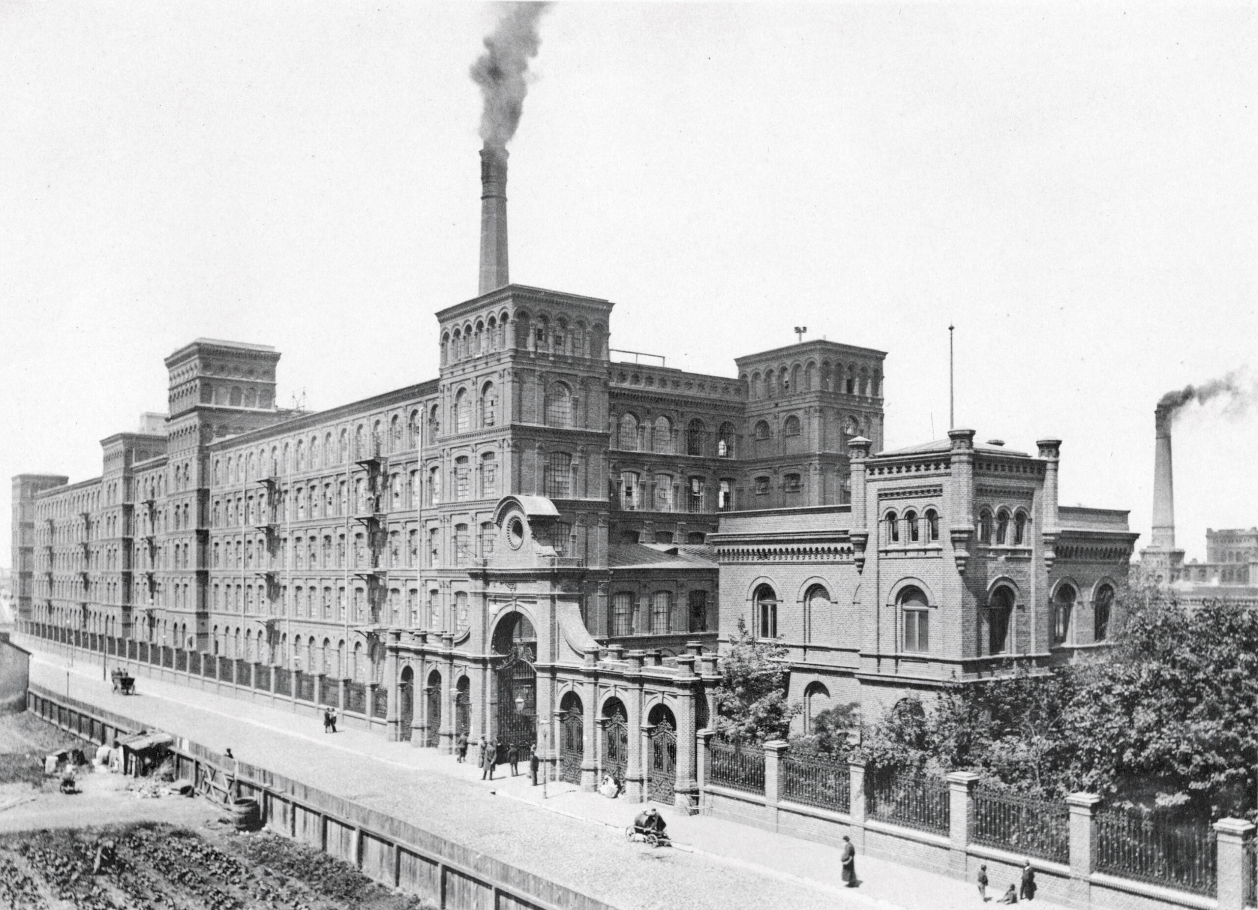 Fabryka Towarzystwa Akcyjnego I. K. Poznańskiego w Łodzi, fot. Bronisław Wilkoszewski